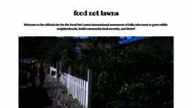 What Foodnotlawns.com website looked like in 2020 (3 years ago)