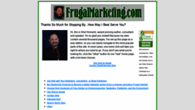 What Frugalmarketing.com website looked like in 2020 (3 years ago)