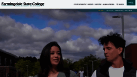 What Farmingdale.edu website looked like in 2020 (3 years ago)