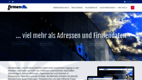 What Firmendb.de website looked like in 2020 (3 years ago)