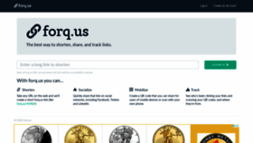 What Forq.us website looked like in 2020 (3 years ago)