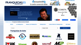 What Franquicias.es website looked like in 2020 (3 years ago)