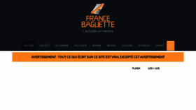 What Francebaguette.fr website looked like in 2020 (3 years ago)