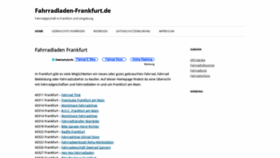 What Fahrradladen-frankfurt.de website looked like in 2020 (3 years ago)