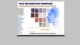 What Face-rec.org website looked like in 2020 (4 years ago)