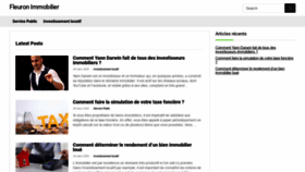 What Fleuron-immobilier.fr website looked like in 2020 (4 years ago)