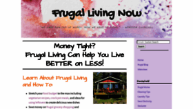 What Frugal-living-now.com website looked like in 2020 (3 years ago)
