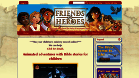 What Friendsandheroes.com website looked like in 2020 (3 years ago)