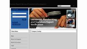 What Forensic-fingerprint-handwriting-expert.com website looked like in 2020 (3 years ago)