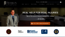 What Franklin-lawfirm.com website looked like in 2020 (3 years ago)