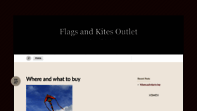 What Flagsandkites.com website looked like in 2020 (3 years ago)