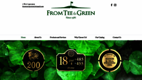 What Fromteetogreen.com website looked like in 2020 (3 years ago)