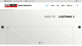 What Faxbox.de website looked like in 2020 (4 years ago)
