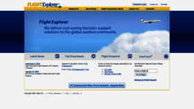 What Flightexplorer.com website looked like in 2020 (3 years ago)
