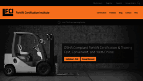 What Forkliftcertification.us website looked like in 2020 (3 years ago)