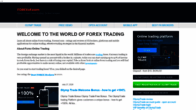 What Forexof.com website looked like in 2020 (3 years ago)