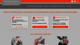 What Fysioefeningen.nl website looked like in 2020 (3 years ago)