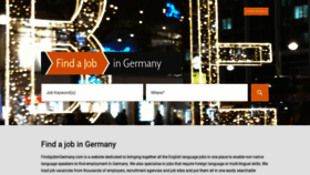 What Findajobingermany.com website looked like in 2020 (3 years ago)