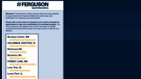What Fergusonscheduling.com website looked like in 2020 (3 years ago)