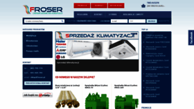 What Froser.pl website looked like in 2020 (3 years ago)