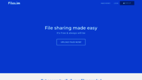 What Files.im website looked like in 2020 (4 years ago)