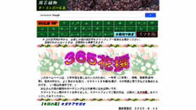 What Flower365.jp website looked like in 2020 (3 years ago)