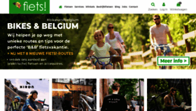 What Fiets.be website looked like in 2020 (3 years ago)