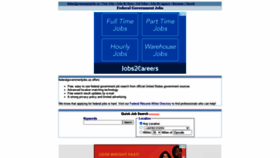 What Federalgovernmentjobs.us website looked like in 2020 (3 years ago)