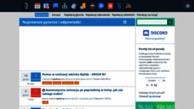 What Forum.pasja-informatyki.pl website looked like in 2020 (3 years ago)