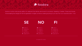 What Foodora.ca website looked like in 2020 (3 years ago)