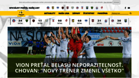 What Fortunaliga.sk website looked like in 2020 (3 years ago)