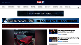 What Fox46.com website looked like in 2020 (3 years ago)