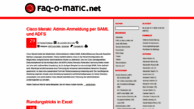 What Faq-o-matic.net website looked like in 2020 (3 years ago)