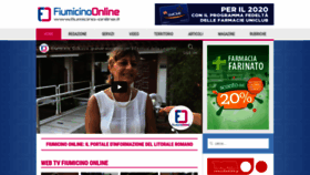 What Fiumicino-online.it website looked like in 2020 (3 years ago)