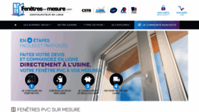 What Fenetres-sur-mesure.com website looked like in 2020 (3 years ago)