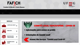What Fafich.ufmg.br website looked like in 2020 (3 years ago)