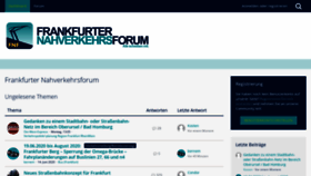 What Frankfurter-nahverkehrsforum.de website looked like in 2020 (3 years ago)