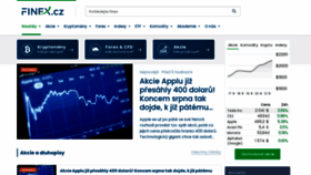 What Finex.cz website looked like in 2020 (3 years ago)