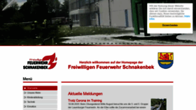 What Feuerwehr-schnakenbek.de website looked like in 2020 (3 years ago)