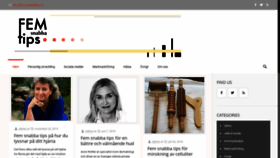 What Femsnabbatips.se website looked like in 2020 (3 years ago)