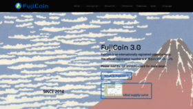 What Fujicoin.org website looked like in 2020 (3 years ago)