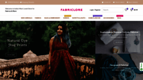 What Fabriclore.com website looked like in 2020 (3 years ago)