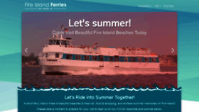 What Fireislandferries.com website looked like in 2020 (3 years ago)