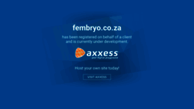 What Fembryo.co.za website looked like in 2020 (3 years ago)