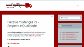 What Fretesemudancasrj.com.br website looked like in 2020 (3 years ago)