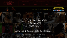 What Fulfillinghearts.ca website looked like in 2020 (3 years ago)