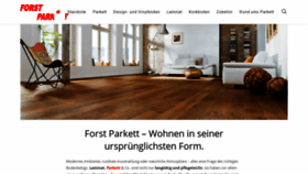 What Forstparkett.de website looked like in 2020 (3 years ago)