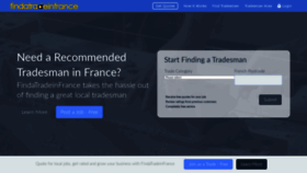 What Findatradeinfrance.com website looked like in 2020 (3 years ago)