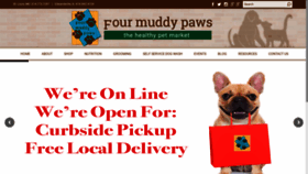 What Fourmuddypaws.com website looked like in 2020 (3 years ago)
