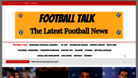 What Footballtalk.org website looked like in 2020 (3 years ago)